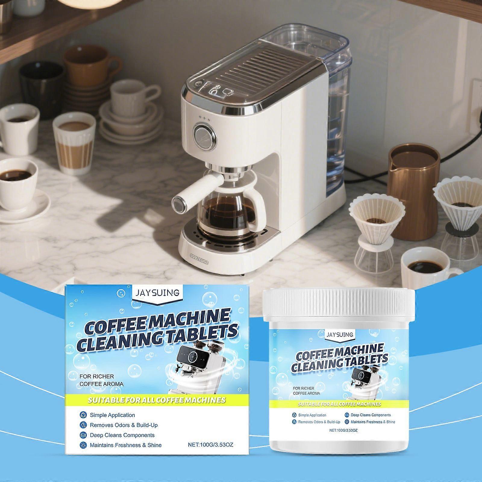 Coffee Machine Cleaning Tablets, Universal Descaling & Odor Remover