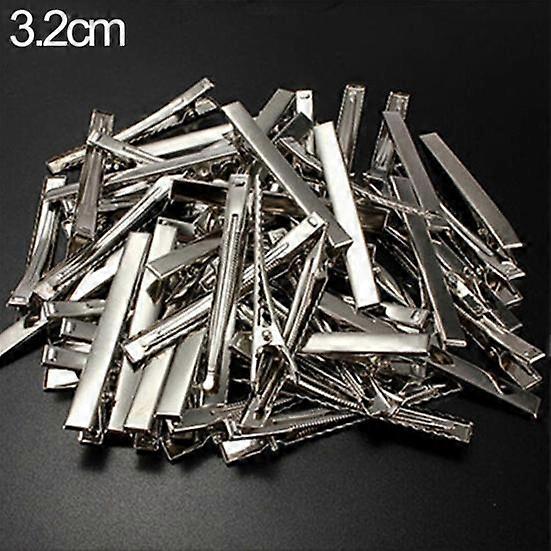 Cute 20 Pcs Flat Single Prong Clips Barrette Bows