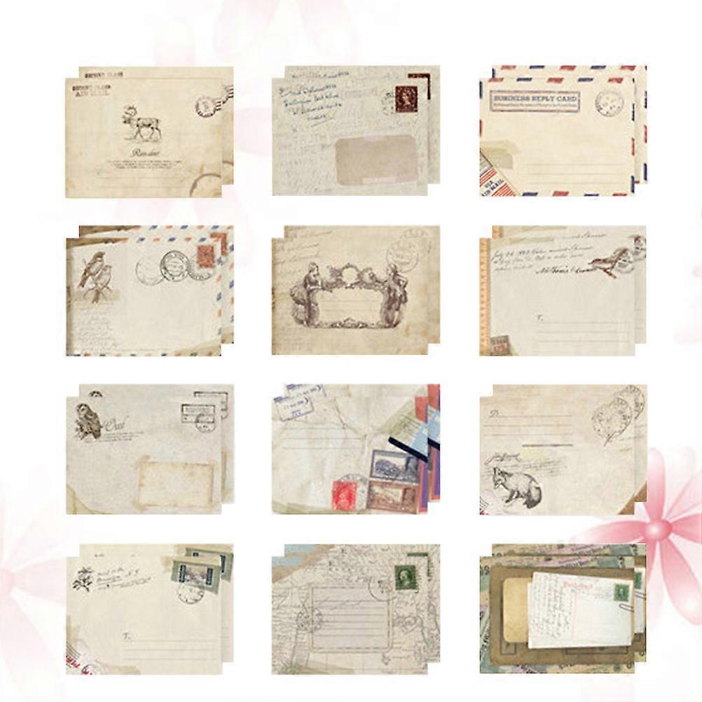 48 Pcs Small Envelope Practical Envelope Retro Envelope Envelope Paper Storage Envelope Small