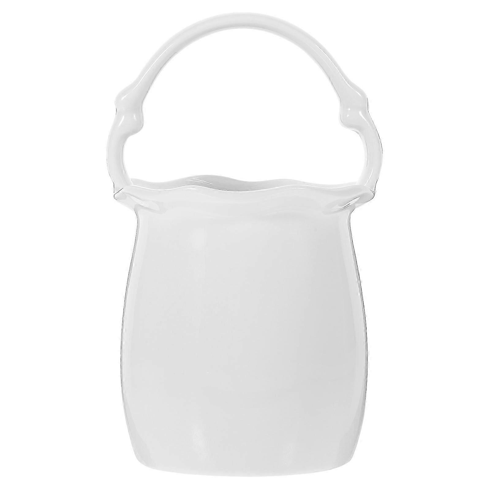 Ceramic Chopstick Holder | Flatware Organizer | White Kitchen Gadget