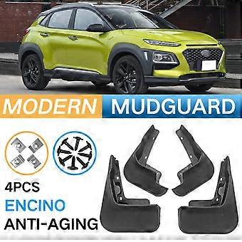 Passend für Hyundai Encino ENCINO Autoreifen Kotflügel Außenhandel modifizierter Weichgummi Kotflügel Vorderrad 200mm*275mm/Hinterrad 210mm*295mm schwarz