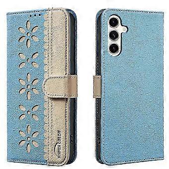 Enhanced Leather Case for Samsung Galaxy A36 5G & A56 5G - BINFEN COLOR BF36 floral pattern protection cover with RF technology