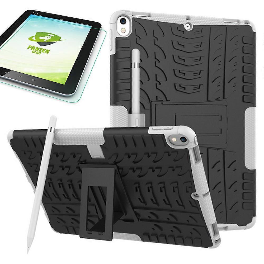 Hybrid Outdoor Case White for Apple iPad Pro 10.5 Bag + 0.4 H9 Tempered Glass New