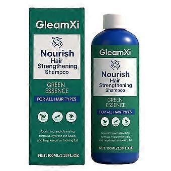 Shampoo nutritivo e fortalecedor para todos os tipos de cabelo, com essências verdes, que promove o crescimento saudável dos fios.