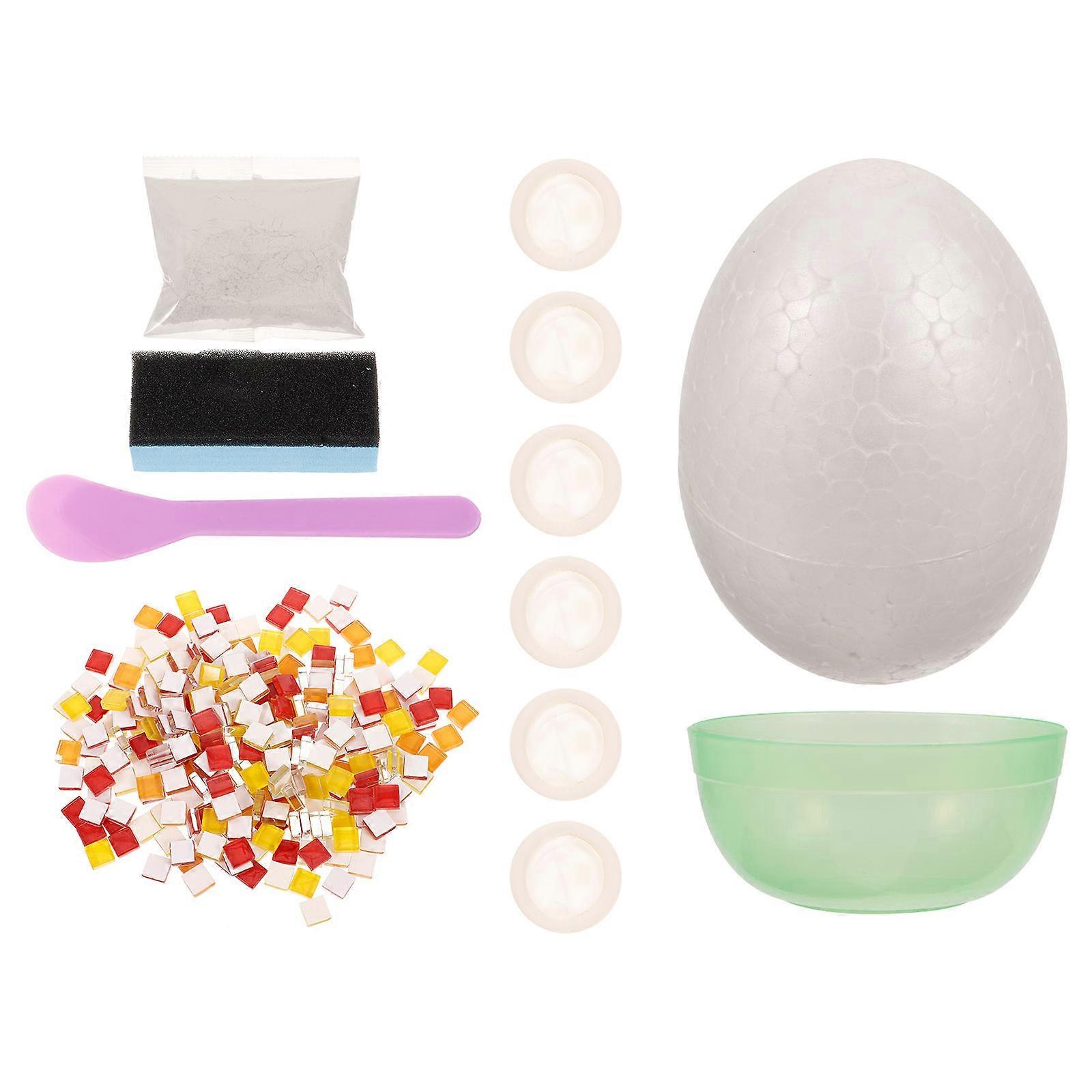 DIY Foams Egg Model for Decor 5Sets Easter Egg Shape Unfinished Foam