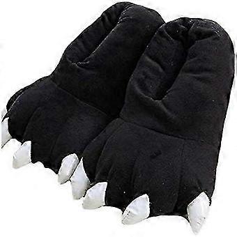 Unisex Plush Animal Paw Slippers, Fuzzy Warm House Shoes, Dinosaur Claw Slippers, Cozy Furry Slippers for Men Women & Children