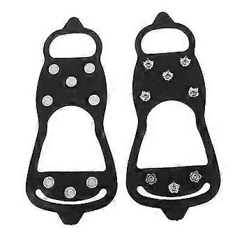 8 Teeth Ice Gripper Spike for Shoes Winter Outdoor Anti-Slip Hiking Mountain Climbing Ice Snow Crampons Anti-Slip Shoe