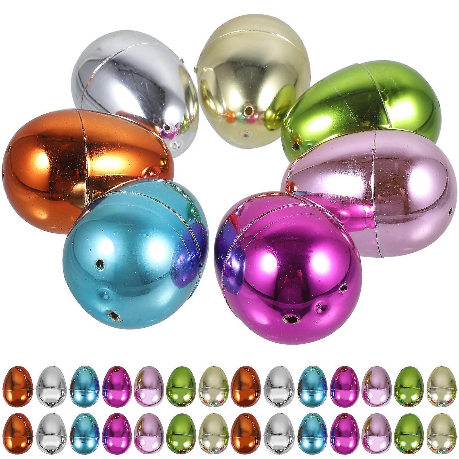 30pcs Openable Easter Eggs Fillable Easter Eggs Refillable Egg Easter Party Supplies