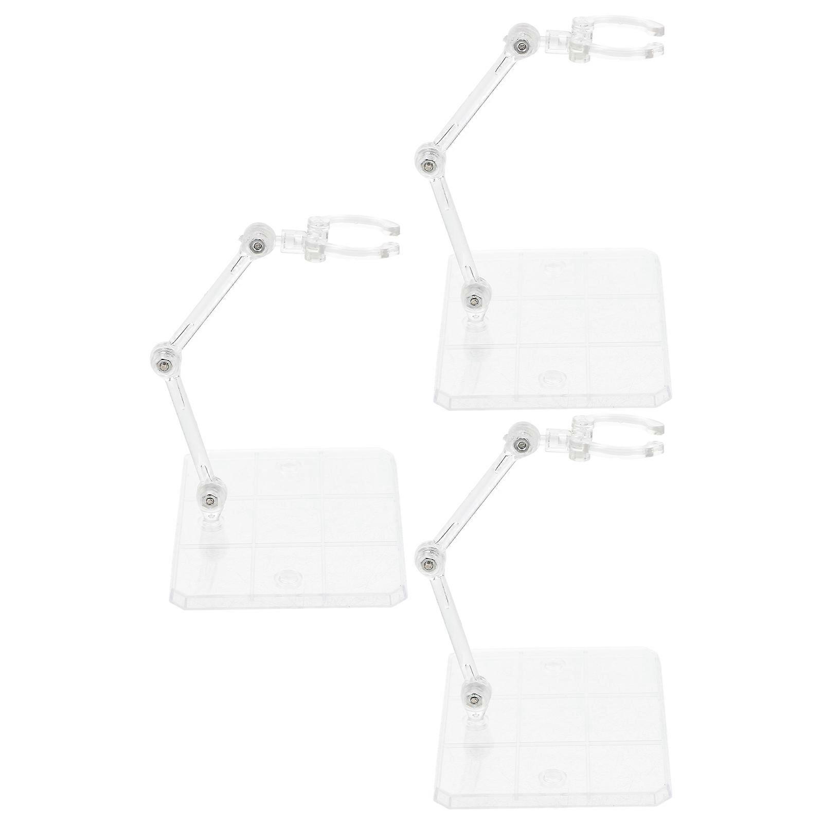 3pcs Assembly Action Figure Display Holder Bases Doll Model Support Holders
