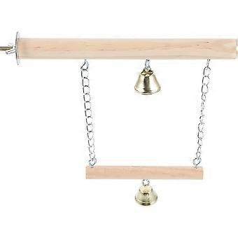 Vogelkäfig Barsch Stand Spielzeug Vogelschaukel Sittich Schaukel Vogel Stehstock Schaukel Spielzeug mit Glocke