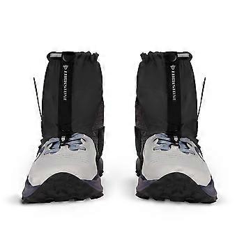 Waterproof Gaiters for Hiking, Ultralight Silicone Coated Ankle Gaiters with Stretchy Bands, Black