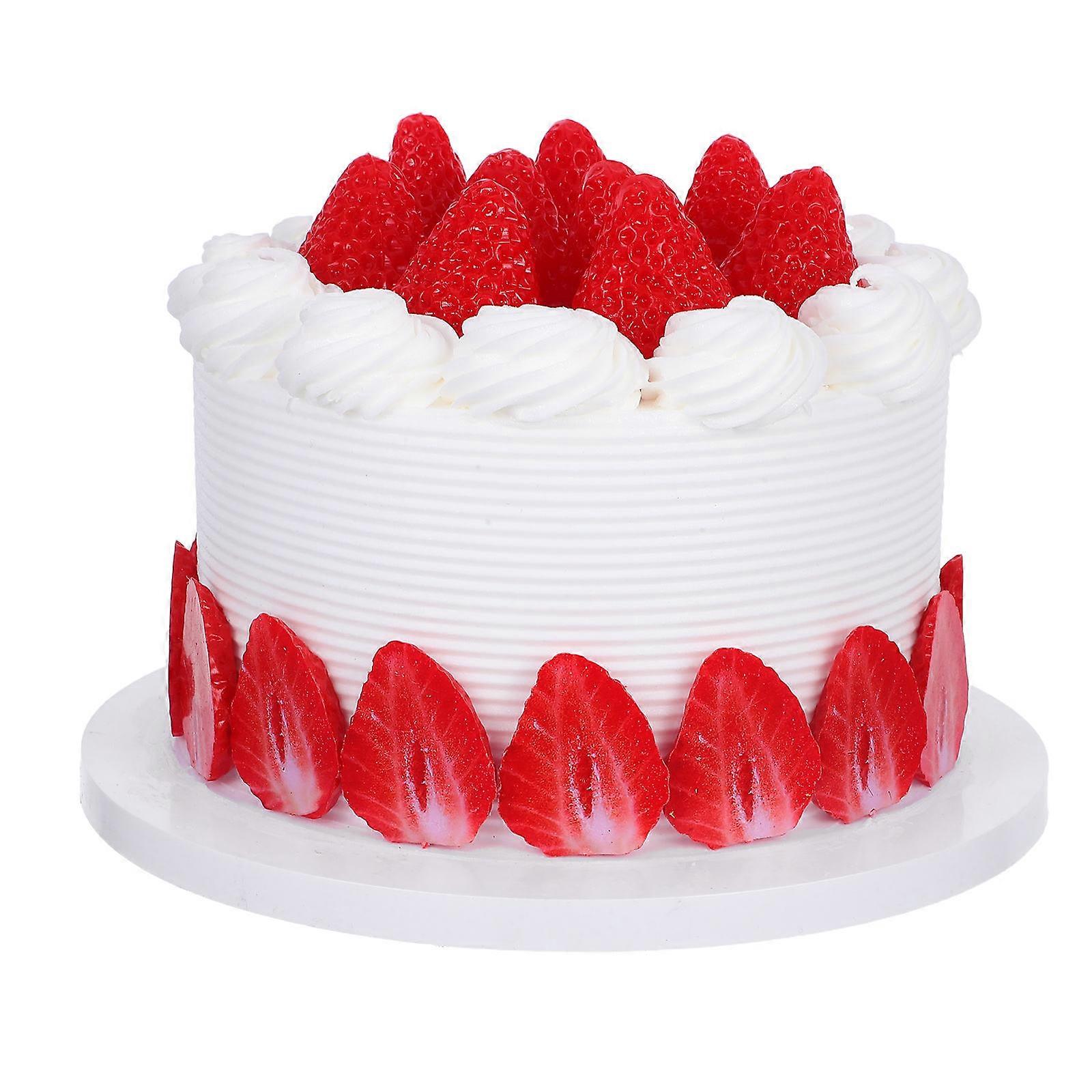 Simulation Birthday Cake for Decoration Artificial Prop 6-Inch