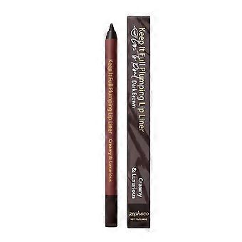 The Zephoco Deep Brown Plumping Lip Liner Pen Is Versatile, Naturally Colored, And Less Likely To Smudge, Outlining The Contour Of The Lips