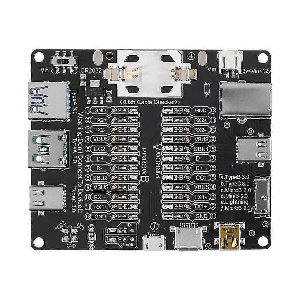 USB Cable Tester USB Data Line Detection Board Short Circuit Switch Test Board Data Cable Anomaly Detection Test Tool