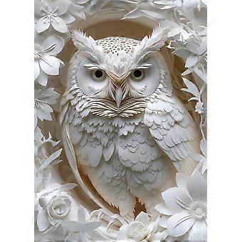 3D Owl Wooden Jigsaw Puzzle for Adults 500 Pieces, LaserCut Precision Fit, Decorative Home Art