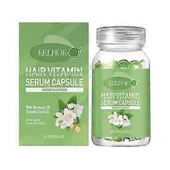 Cápsulas de tratamiento capilar con aceite, nutritivo y suavizante, para aliviar la sequedad y para masaje del cuero cabelludo.