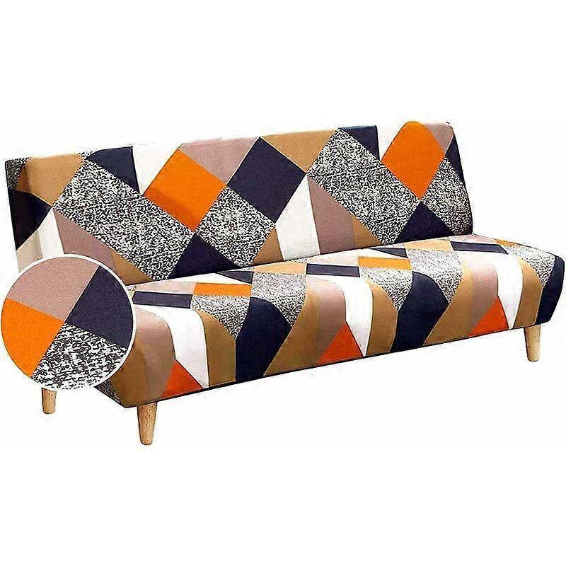 Stretchable Printed Sofa Cover for Armless Sofas
