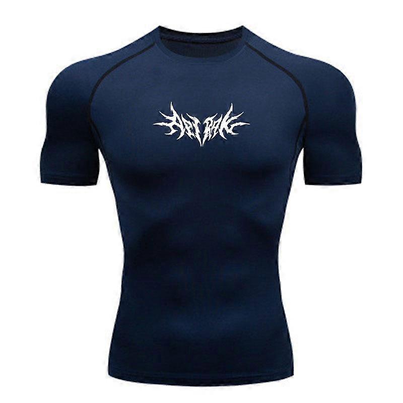 Men's Compression Athletic Workout T-Shirt, Quick Dry Spike