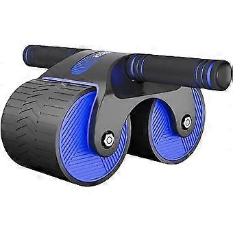 Lingjiong Abs Wheel - Ab Roller ABS-harjoitteluun vakailla kaksoispyörillä ja automaattisella rebound-| Kaksipyöräinen Ab-rulla abs-harjoitteluun harjoituksia varten