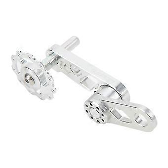 Single Speed Chain Tensioner Aluminum Alloy Folding Bike Chain Stabilizer Bike Chain Tensioner compatible with Single Speed Folding Bike Silver