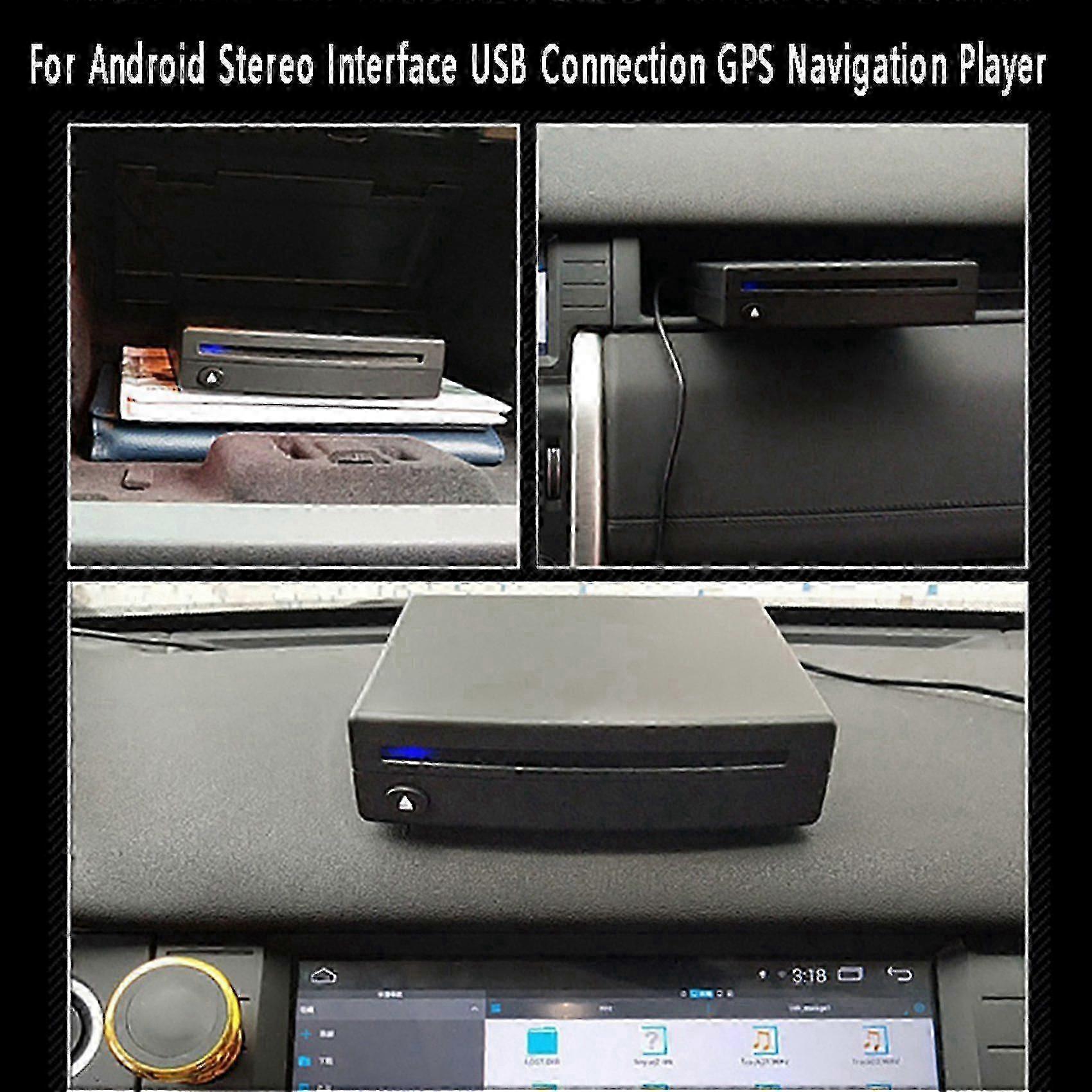 External Car Stereo Interface Compatible with Android with DVD Player and GPS Navigation