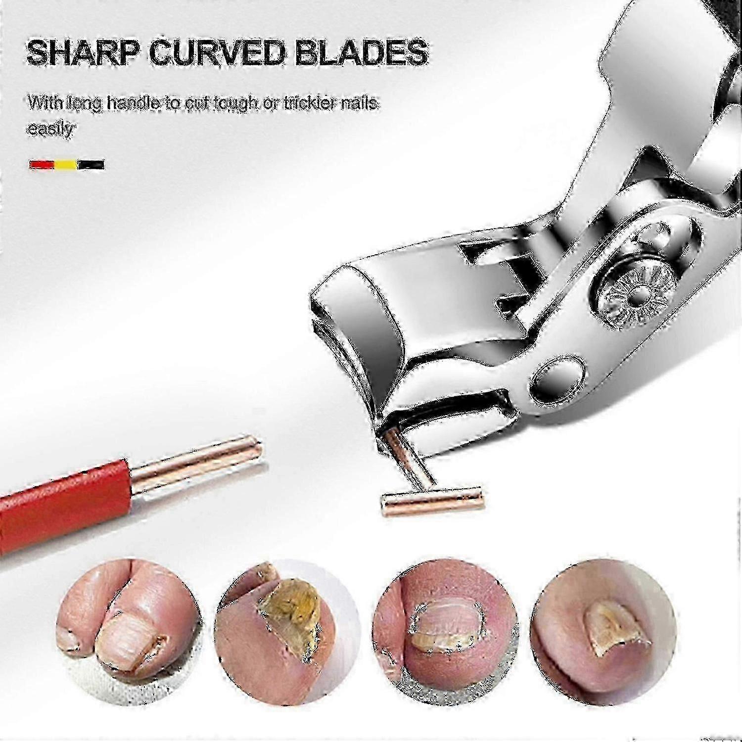 ClipMaster Pro, Ergonomic Angled Head Senior Toenail Clipper