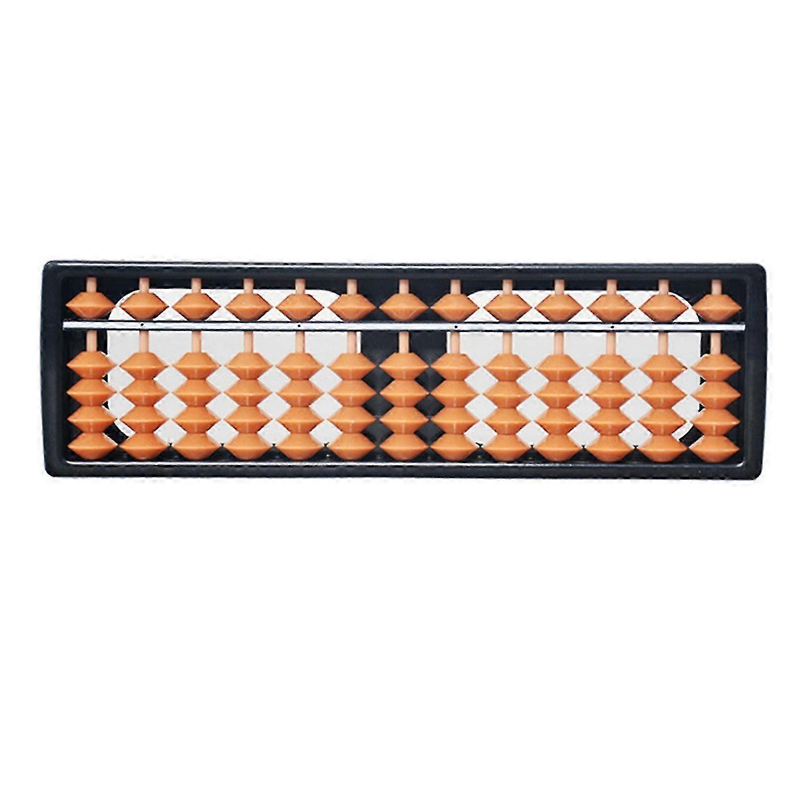 Chinese Abacus Calculator with Reset Button for Students Teachers Math Lessons