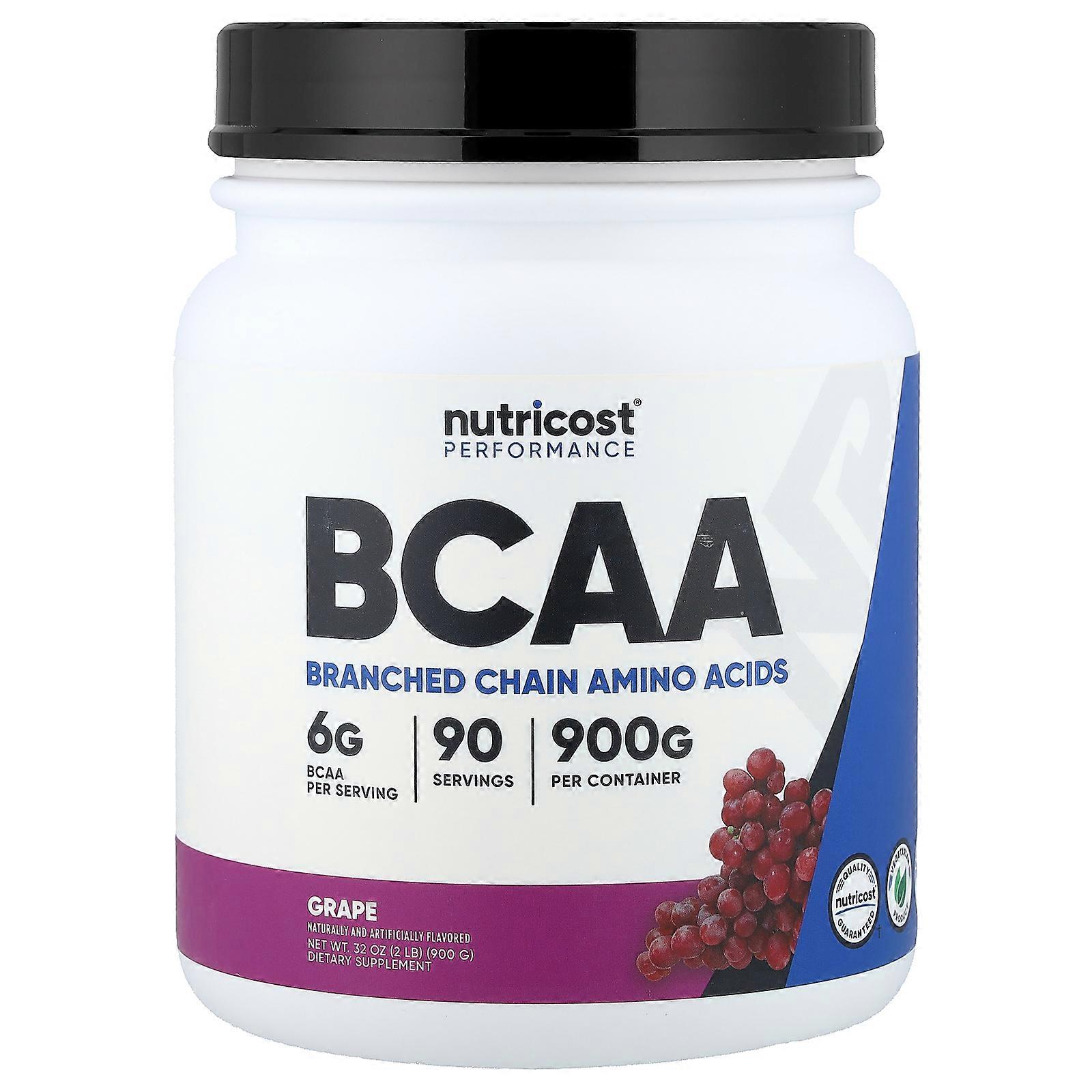 Nutricost, Performance, BCAA, Grape, 2 lb (900 g)
