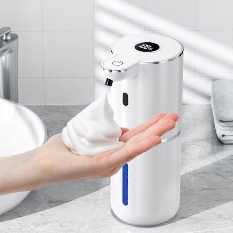 Automatic soap dispenser with digital display, wall-mounted, touchless, electric, with sensor, USB rechargeable