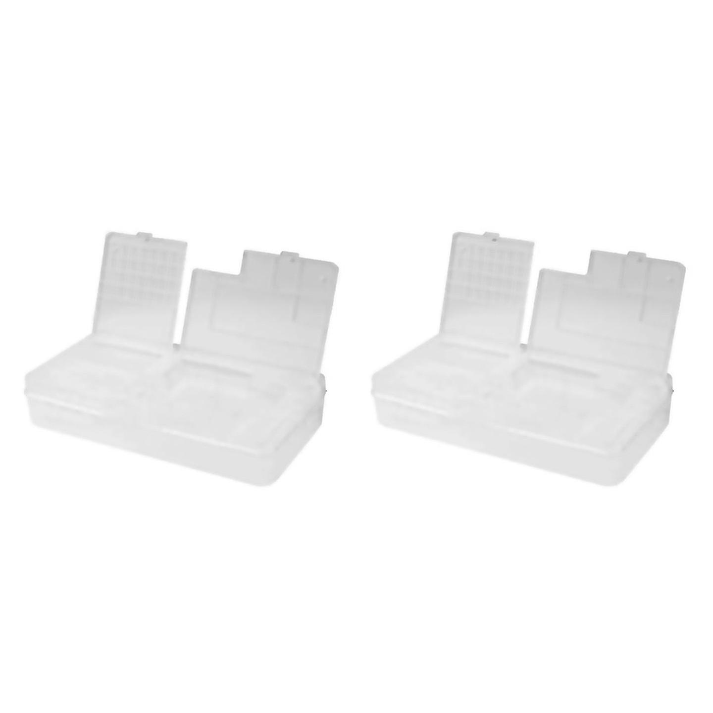 2pc Clear Locking Smartphone Parts Box