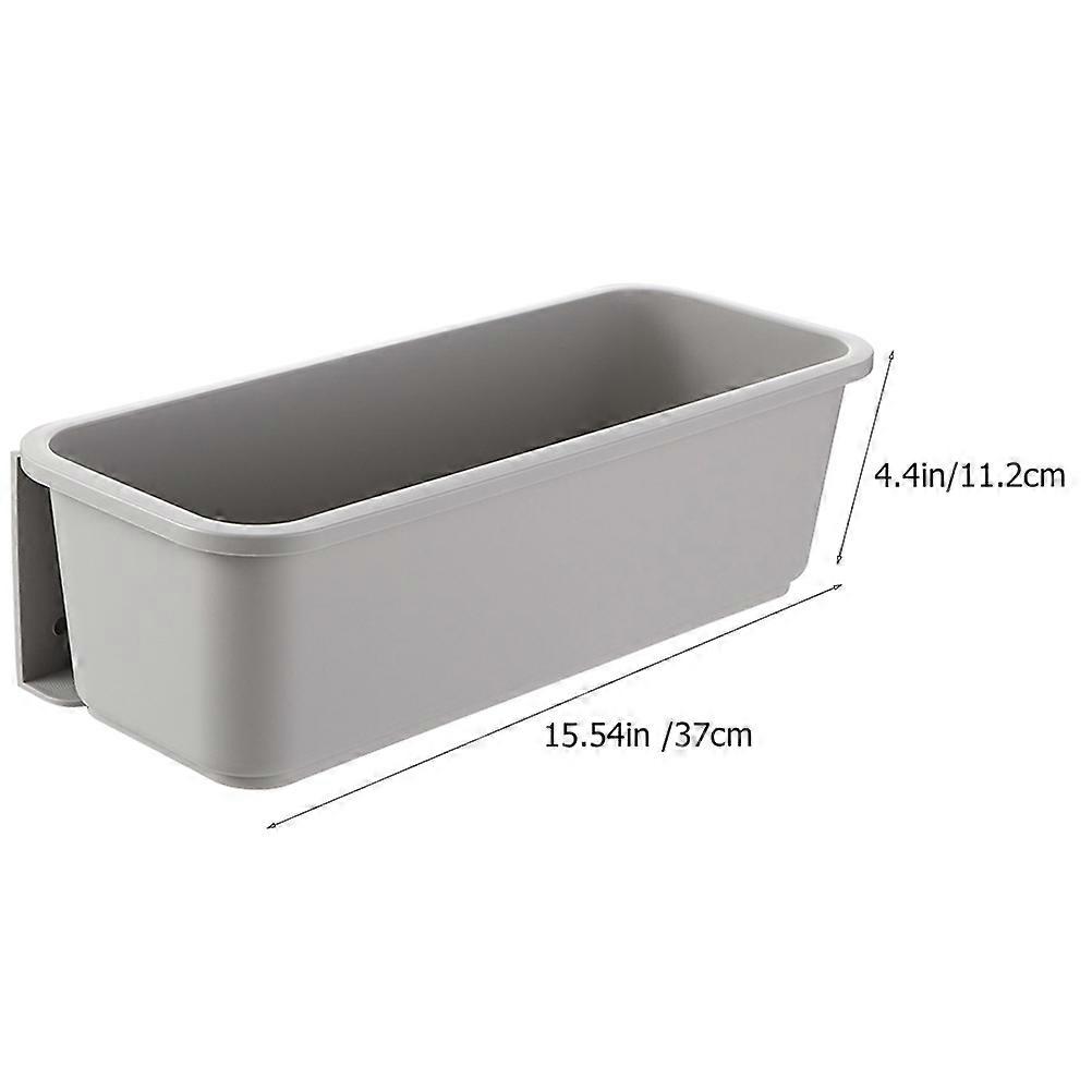 Wall Mounted Kitchen Storage Holder for Under Shelf Drawer Grey