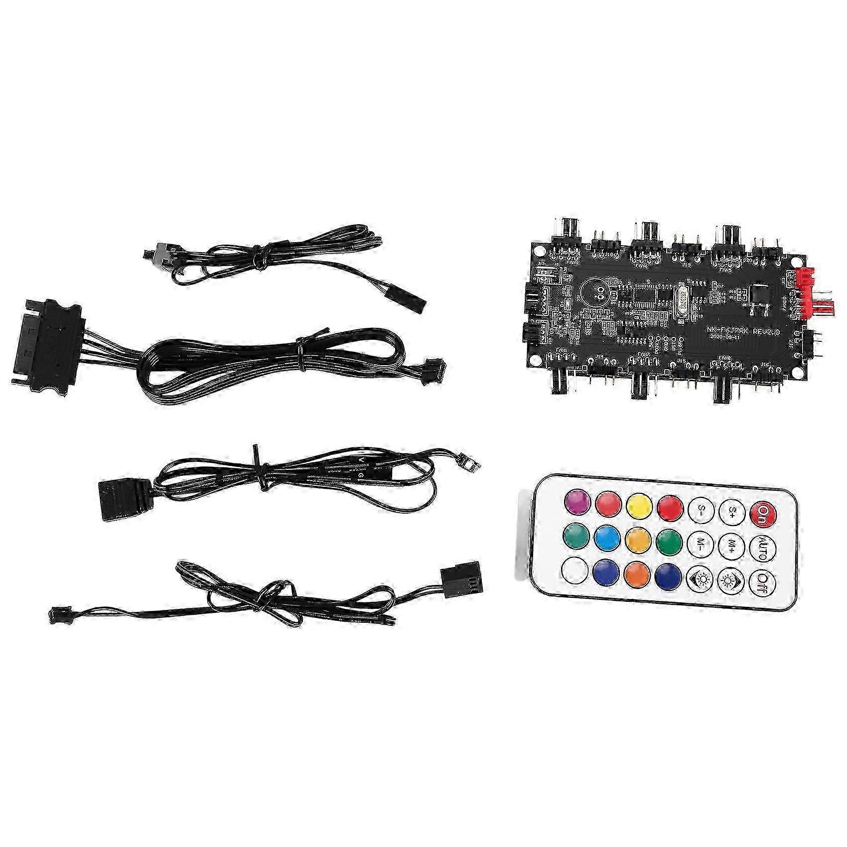 RGB AURA ARGB Cable Splitter Hub Case Temperature Controller Extension Cable Adapter LED Strip Light Simple