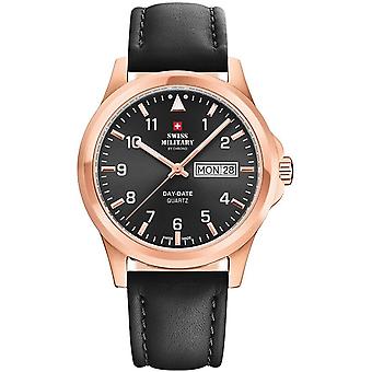 Swiss military chrono Quartz Analog Man Watch with Cowskin Bracelet SM34071.09