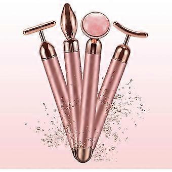 24K Gold 3D Roller Face Massager For Lymphatic Drainage