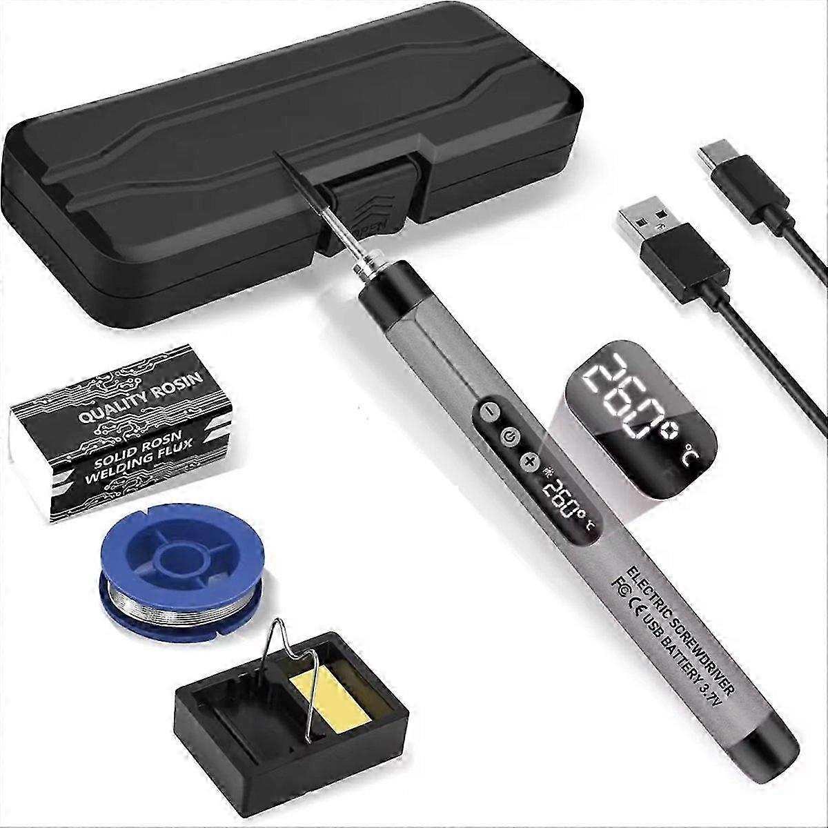 USB Soldering Iron Adjustable Temperature 300-450℃ Type-C Interface