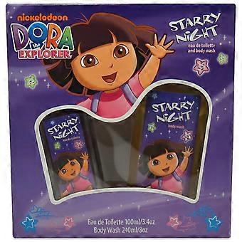 Marmol And Son Dora The Explorer Starry Night By Marmol And Son For Women - 2 Pc Gift Set 3.4oz Edt Spray, 8oz Body Wash