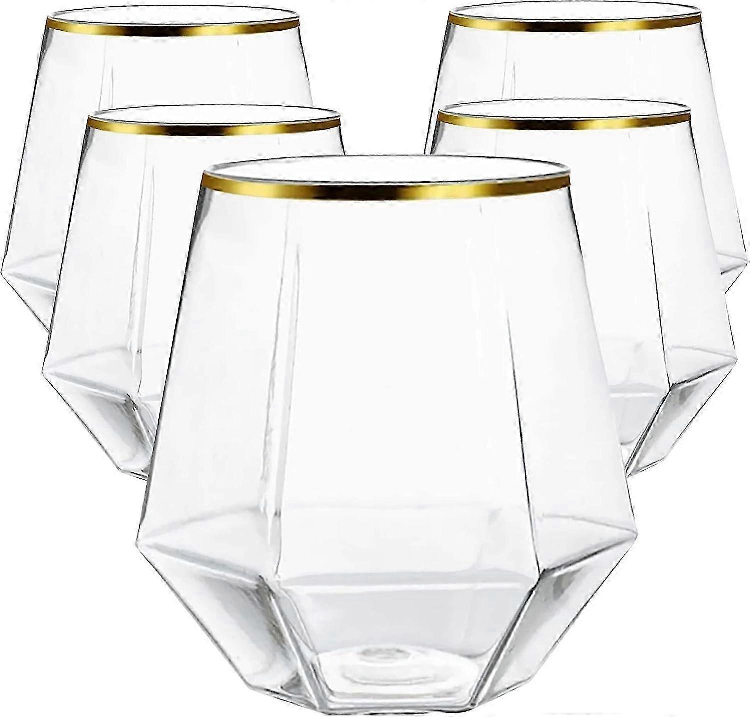 24pcs 12oz Unbreakable Stemless Cups