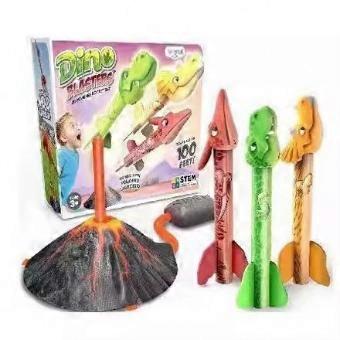 Outdoor Play Z Dinosaur Toy Rocket Launcher for Kids - Launches Up to 100 Ft, Birthday Gift Ages 3-6