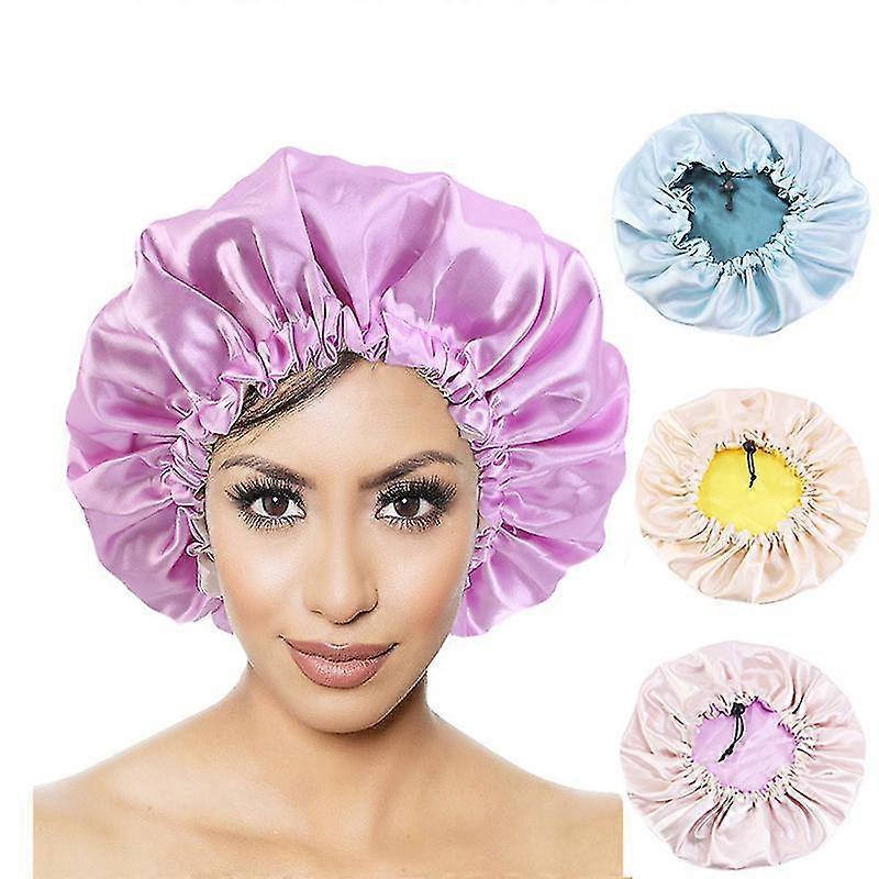 Satin-Faced Night Cap For Tangle Prevention