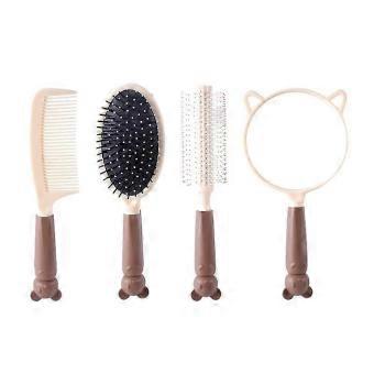 ABS AntiStatic Comb Set with Bear Mirror