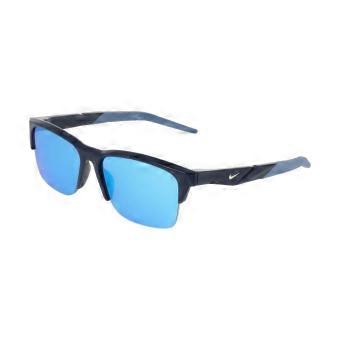 Nike RADEON WARE IR4369X 410 Semi Rimless Midnight Navy Blue Unisex Square Sunglasses UV3 Original