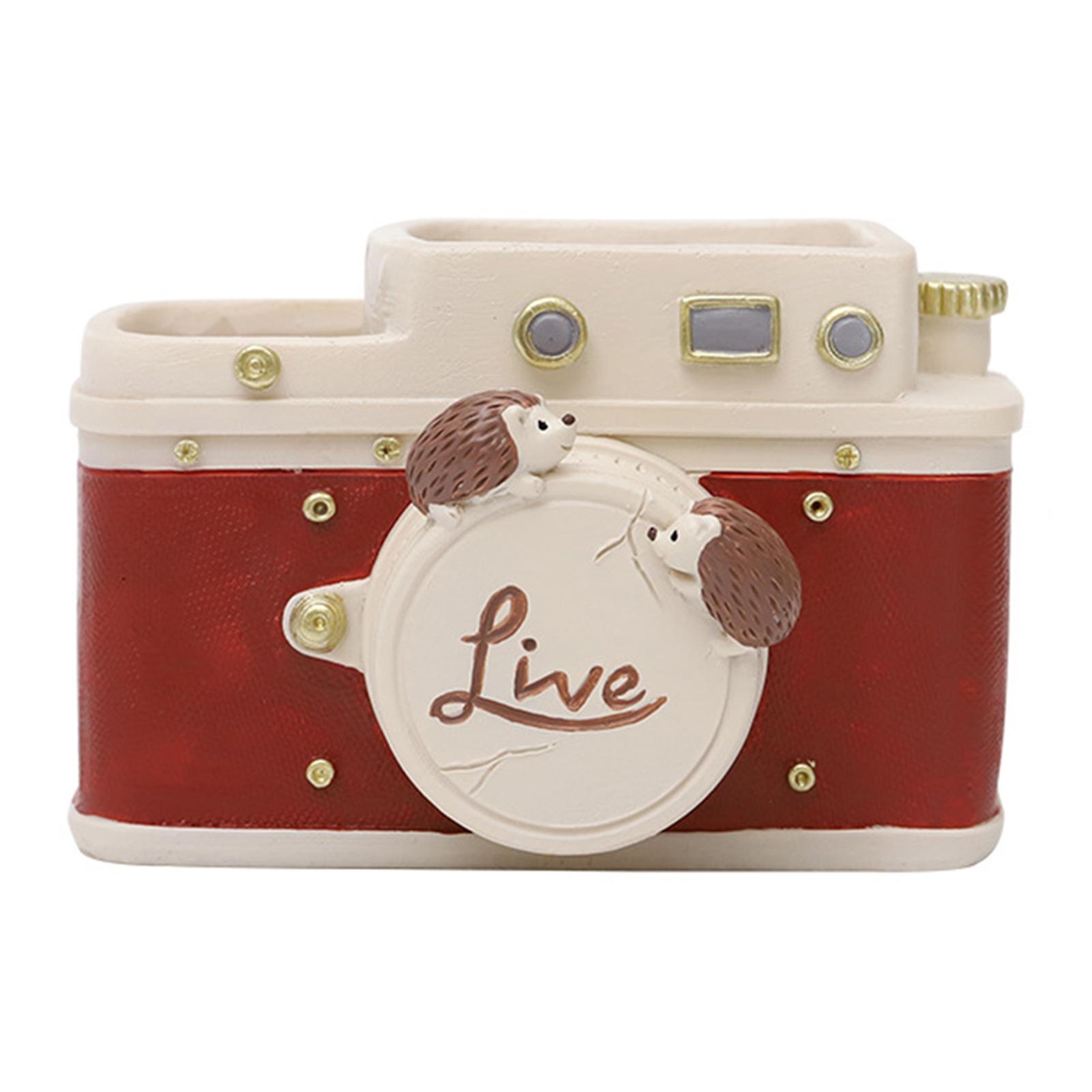 Succulent Flower Pot Creative Retro Objects Planters Resin Statue With Hole