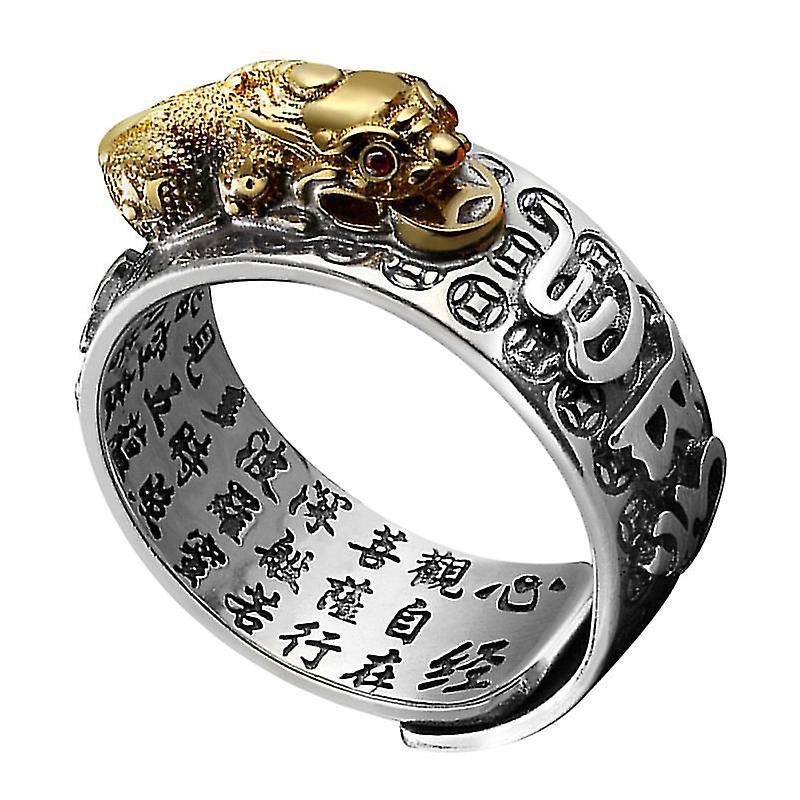 2X0.9cm Female Rings 1pc Unique Male Ring Decorative Finger Ring Scripture Decorative Open Ring
