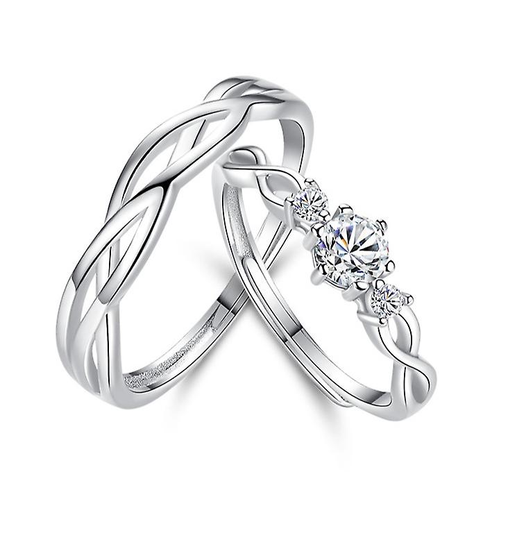 (men's + Women's)simulation Diamond Ring