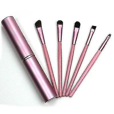 Pink 5 Pcs Travel Mini Brush Set