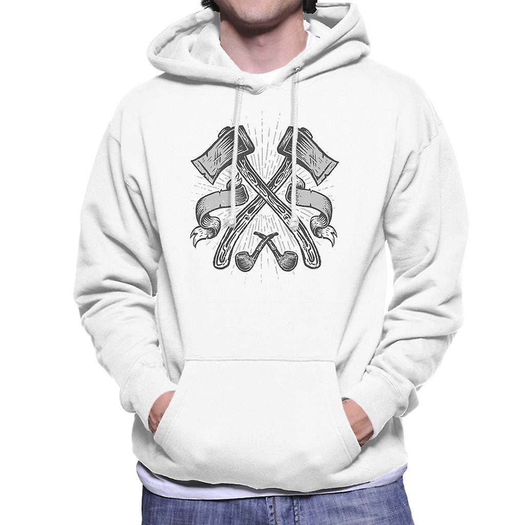 Osy a potrubí retro logo muži ' s s kápí