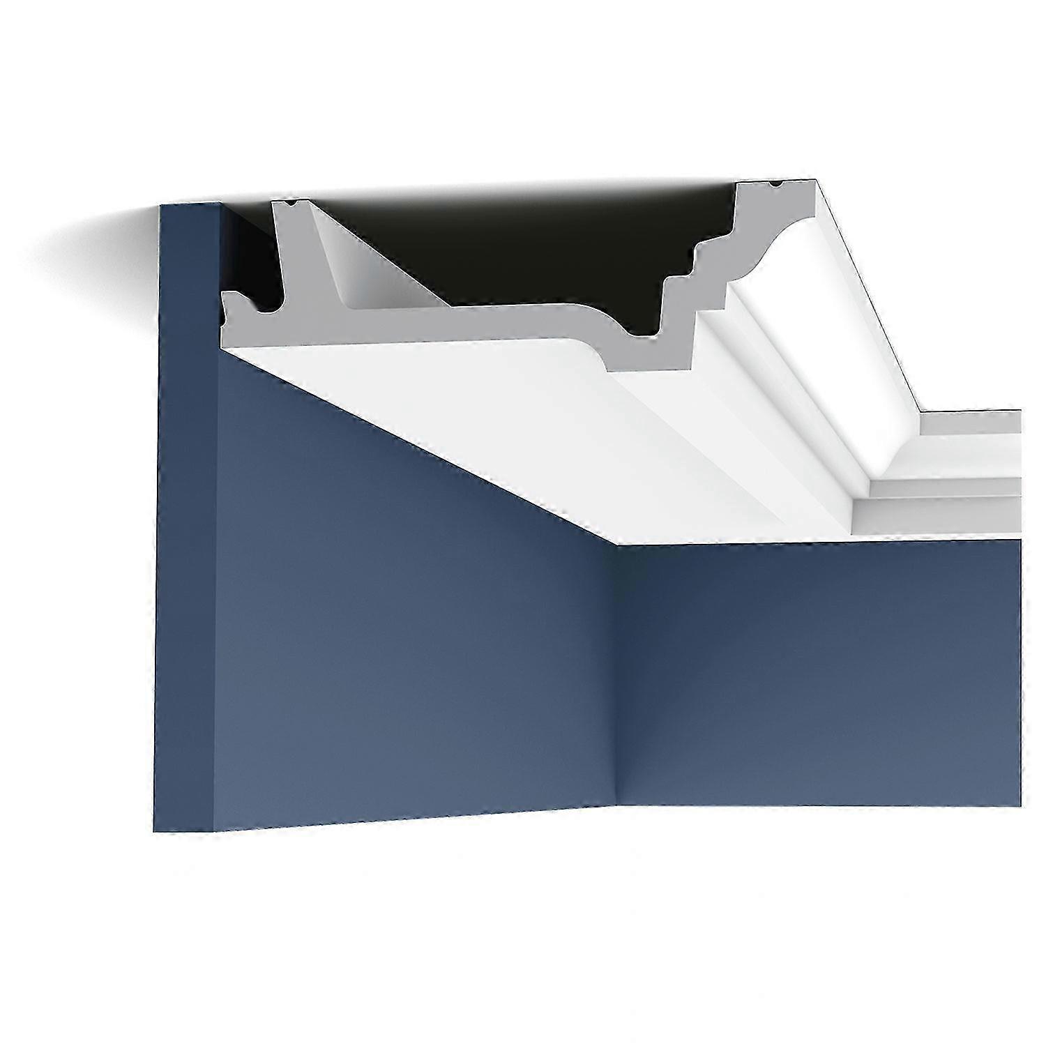 Orac Decor 1 x Cornice moulding C305 LUXXUS white Purotouch® pre-primed lightweight, sturdy, dimensionally stable
