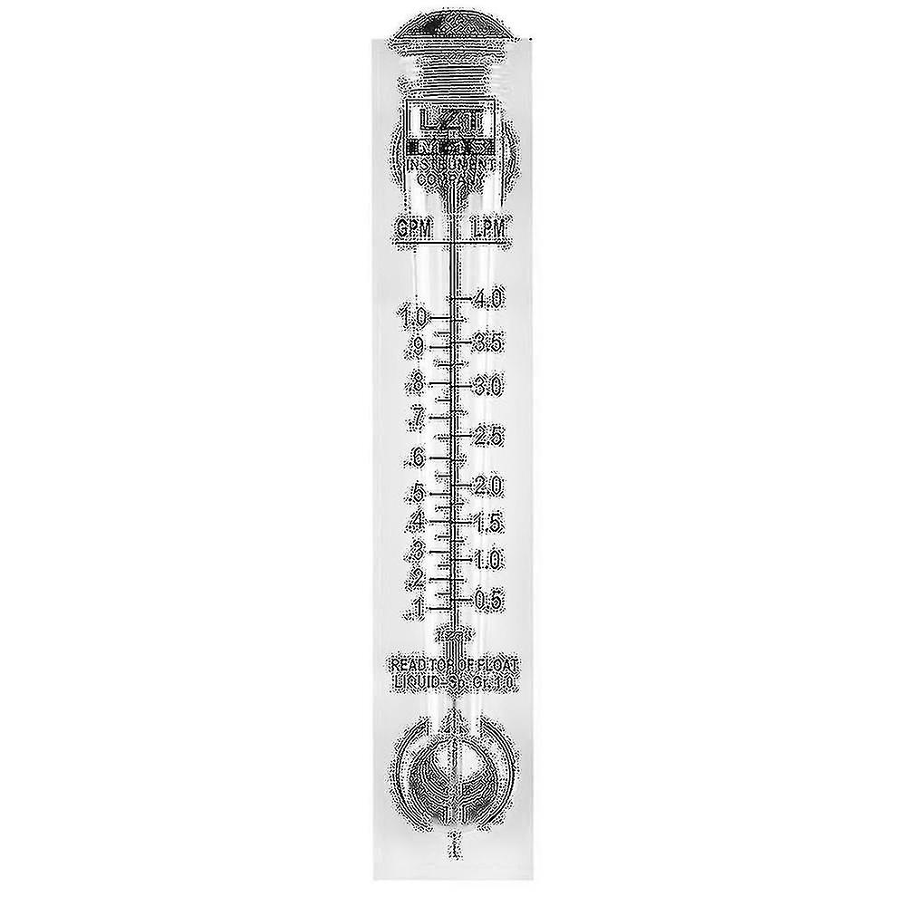 Black Adjustable Knob 0.1-1 Gpm Panel Type Water Flow Meter -15