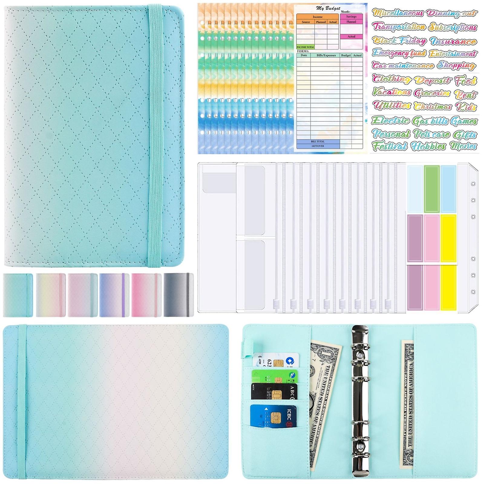 A6 Gradient Macaroon Cash Budget Book