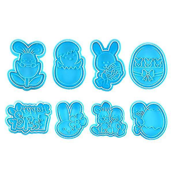 2 Sets Easter Themed Biscuit Mold Plastic Steamed Bun Molds Baking Molds